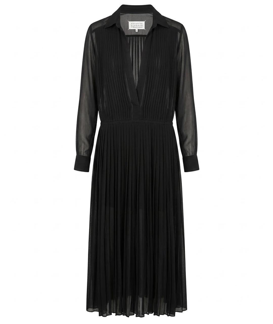 MAISON MARGIELA Черное вискозное вечернее платье, фото 1