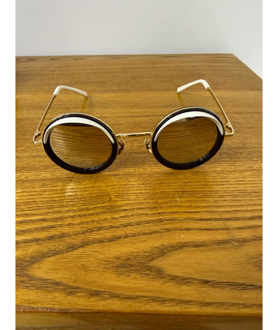 CUTLER AND GROSS Черные пластиковые солнцезащитные очки, фото 5