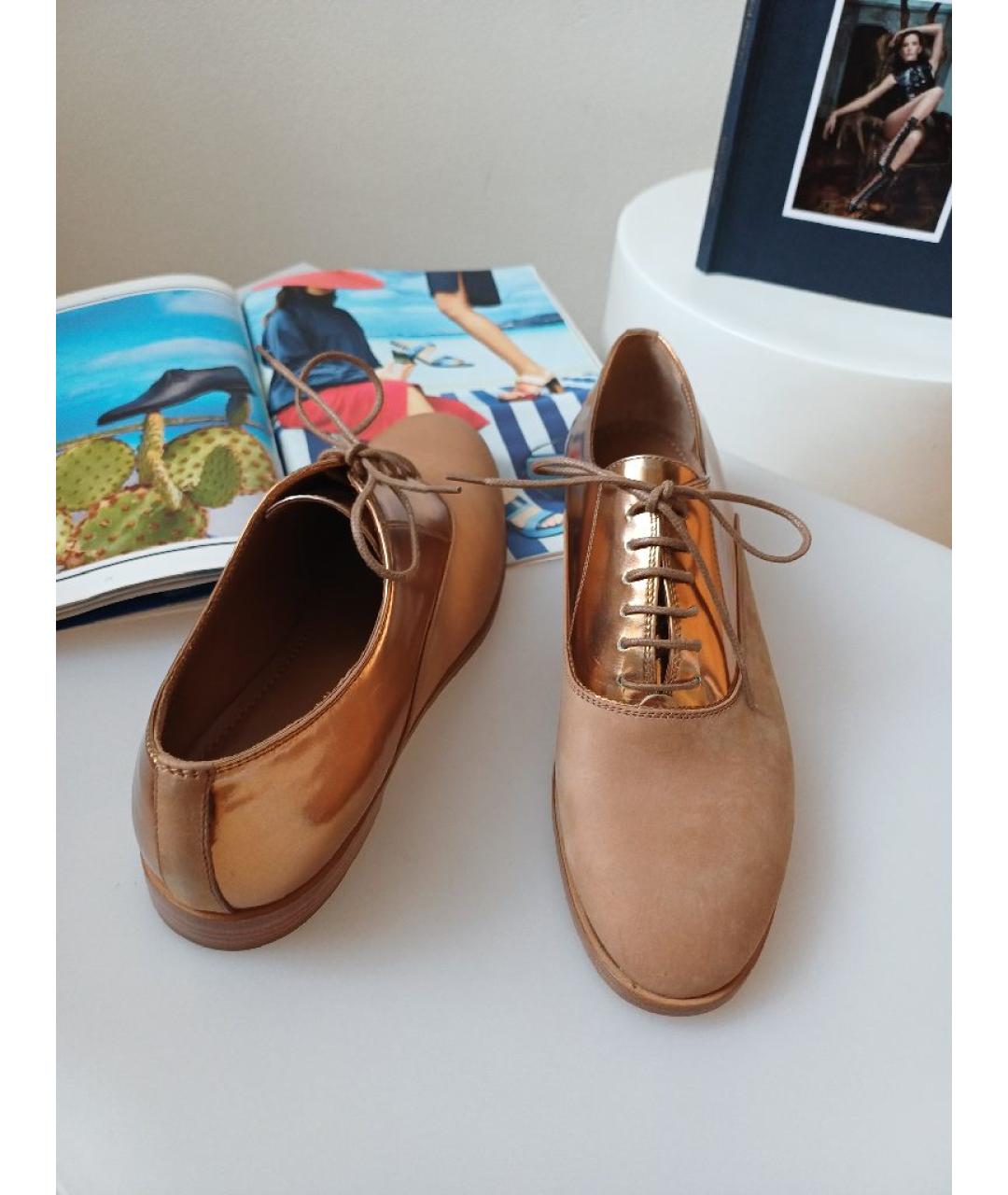 SERGIO ROSSI Коричневые нубуковые туфли, фото 3