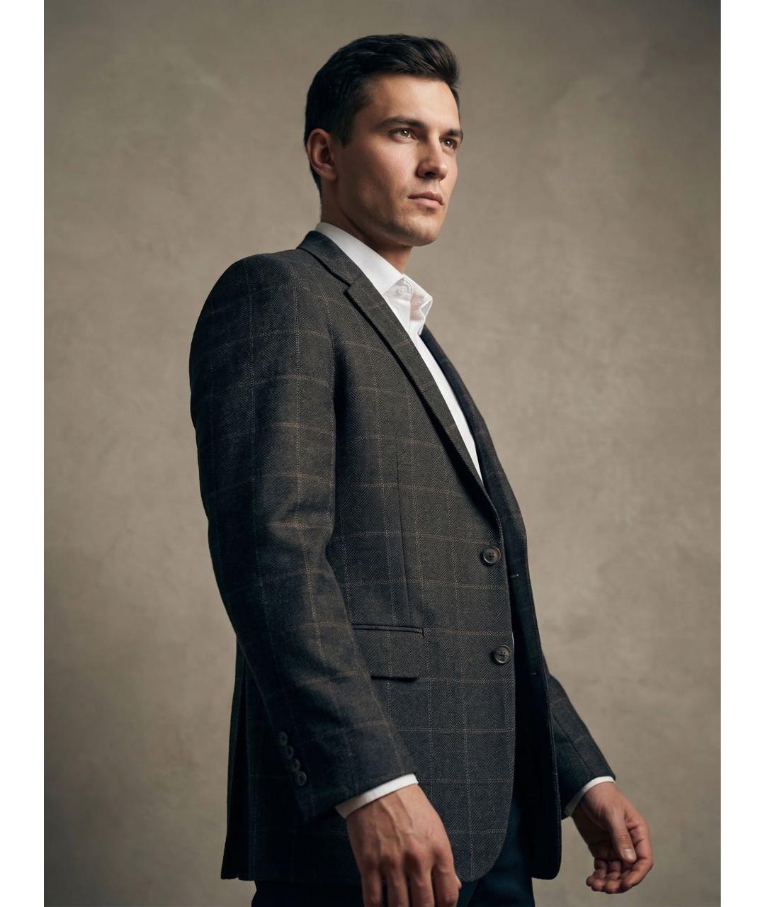 NINA RICCI Коричневый полиэстеровый пиджак, фото 4