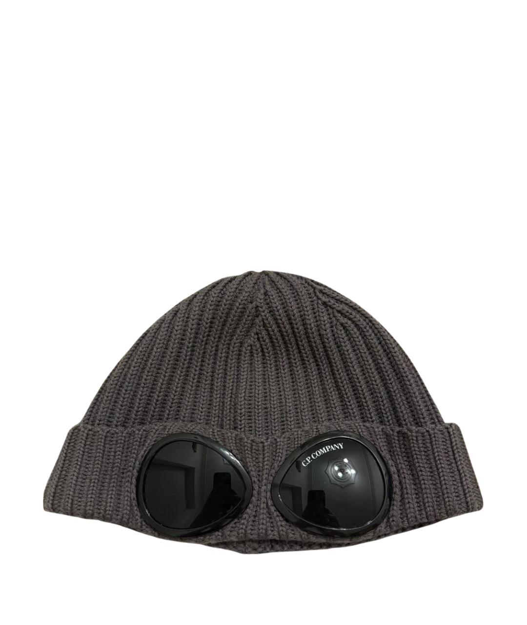 CP COMPANY Антрацитовая шерстяная шапка, фото 1