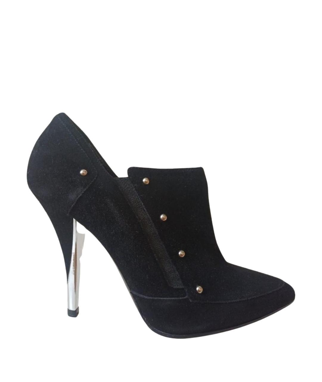 CASADEI Черные замшевые ботильоны, фото 1