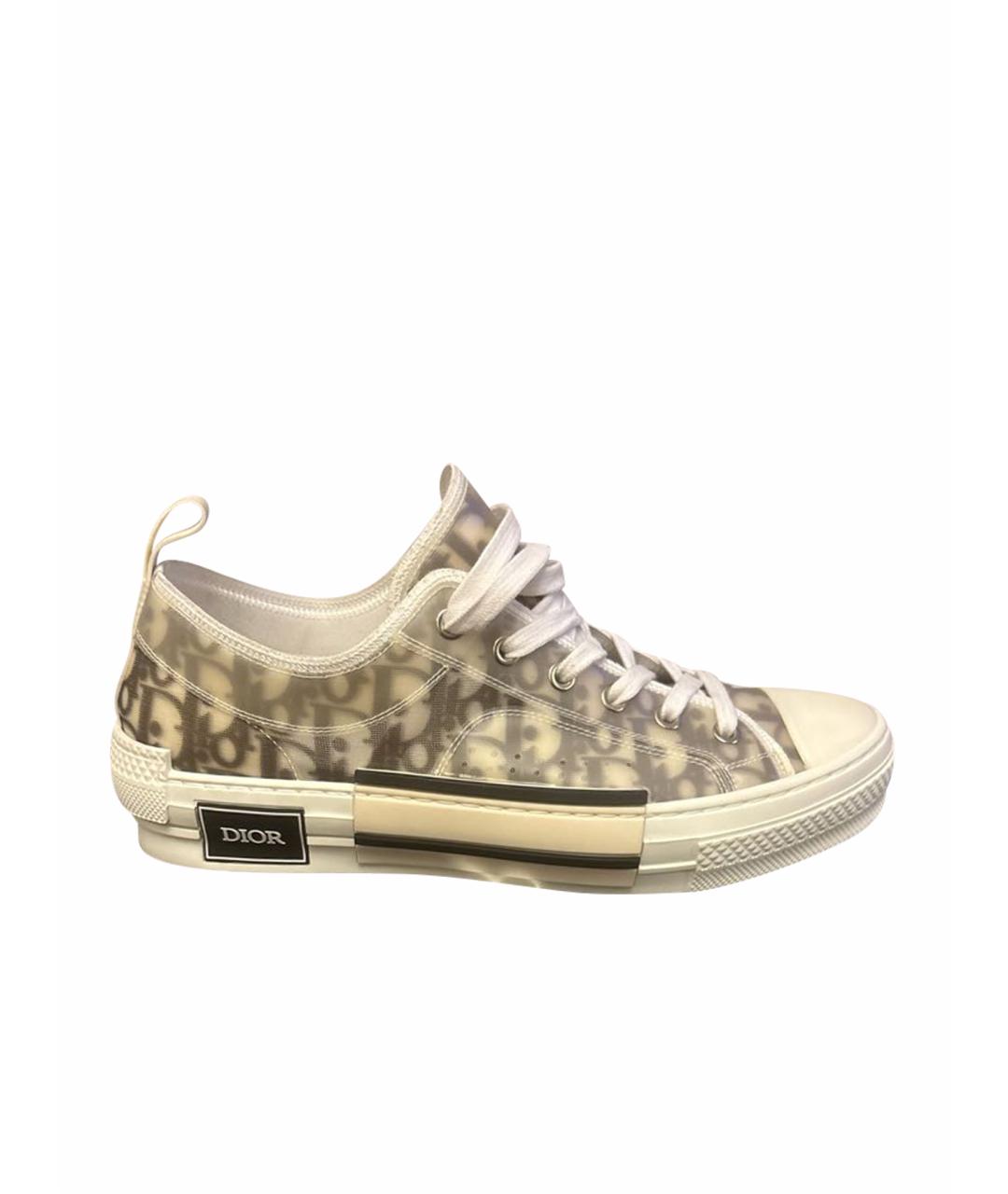 CHRISTIAN DIOR Бежевые низкие кроссовки / кеды, фото 1