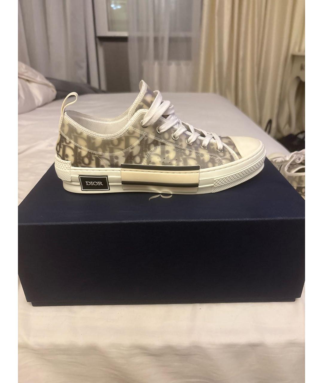 CHRISTIAN DIOR Бежевые низкие кроссовки / кеды, фото 8