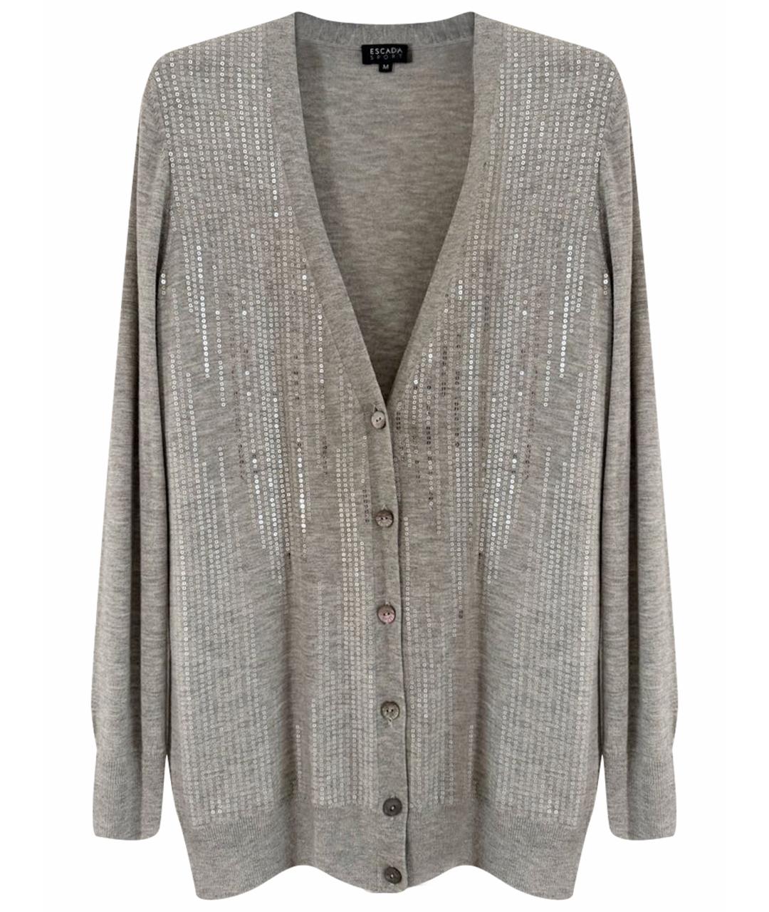 ESCADA Серый полиамидовый кардиган, фото 1