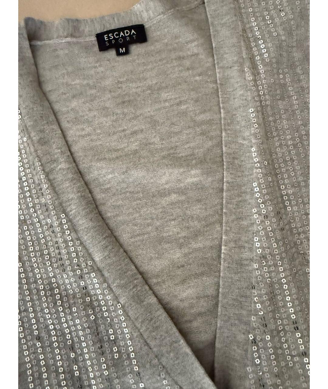 ESCADA Серый полиамидовый кардиган, фото 2