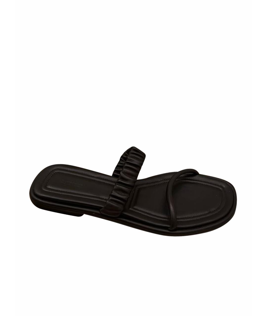 12 STOREEZ Черные сандалии из искусственной кожи, фото 1