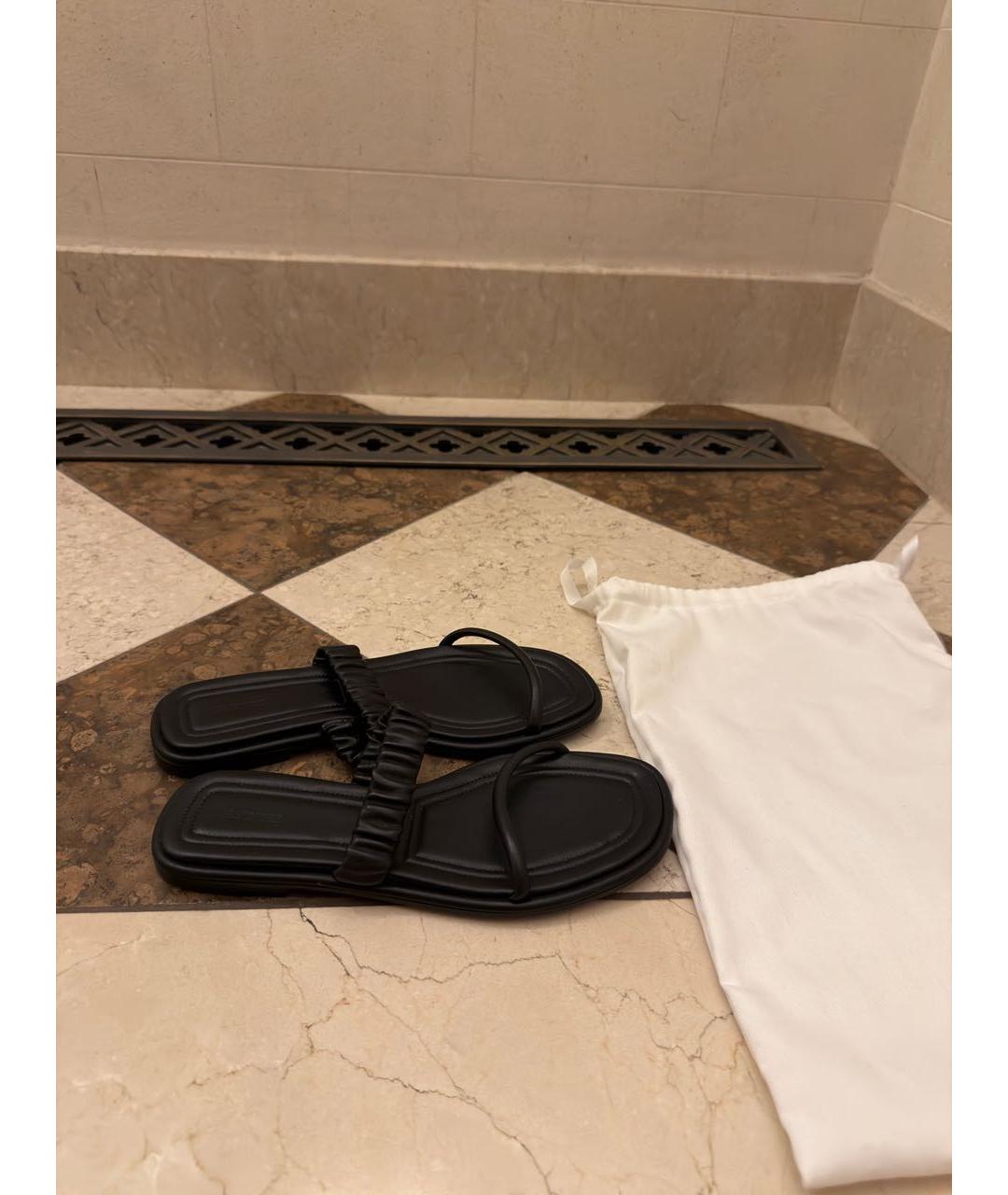 12 STOREEZ Черные сандалии из искусственной кожи, фото 7