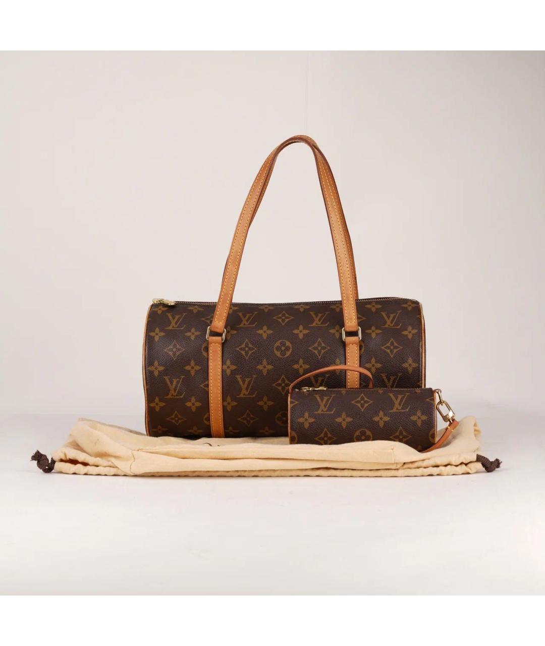 LOUIS VUITTON Коричневая сумка с короткими ручками, фото 2