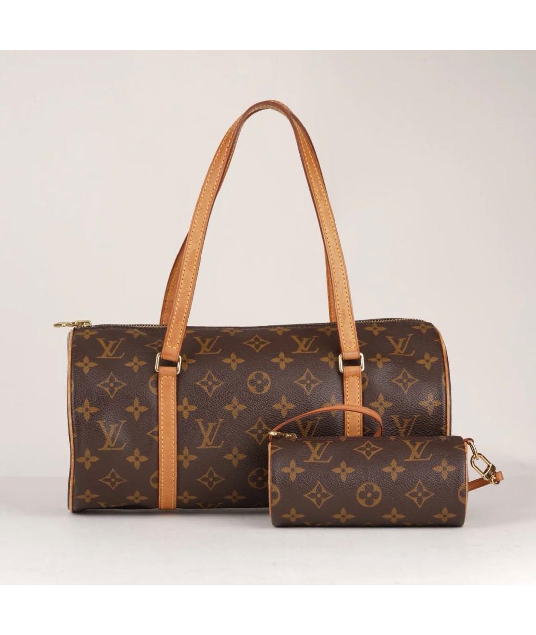 LOUIS VUITTON Коричневая сумка с короткими ручками, фото 9