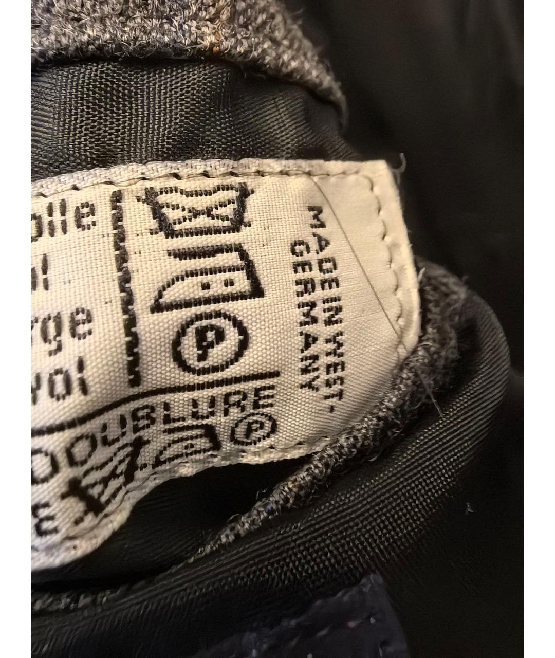 BURBERRY Серый шерстяной пиджак, фото 6