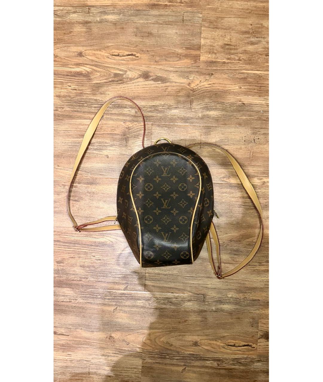 LOUIS VUITTON Коричневый кожаный рюкзак, фото 5