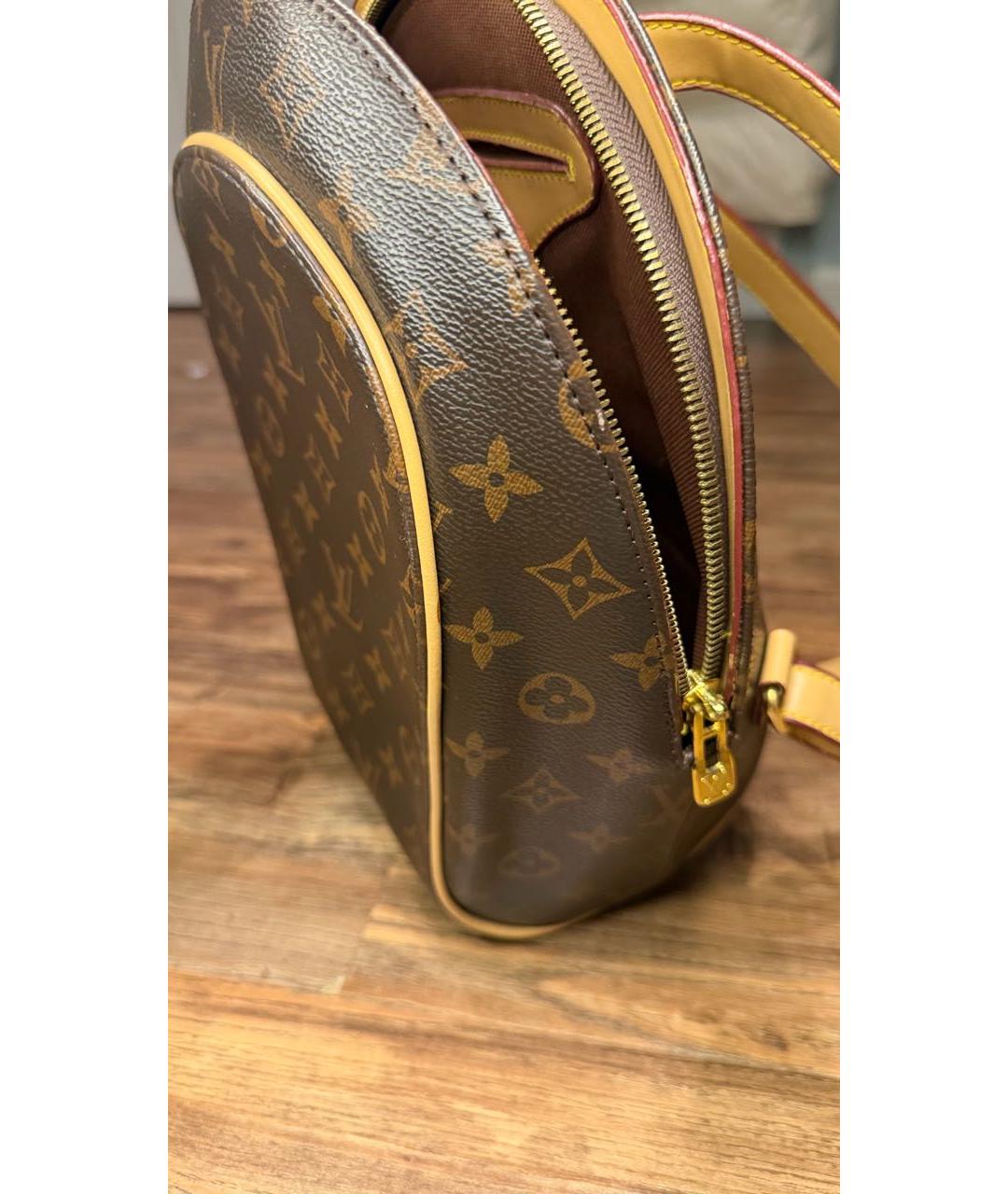 LOUIS VUITTON Коричневый кожаный рюкзак, фото 2