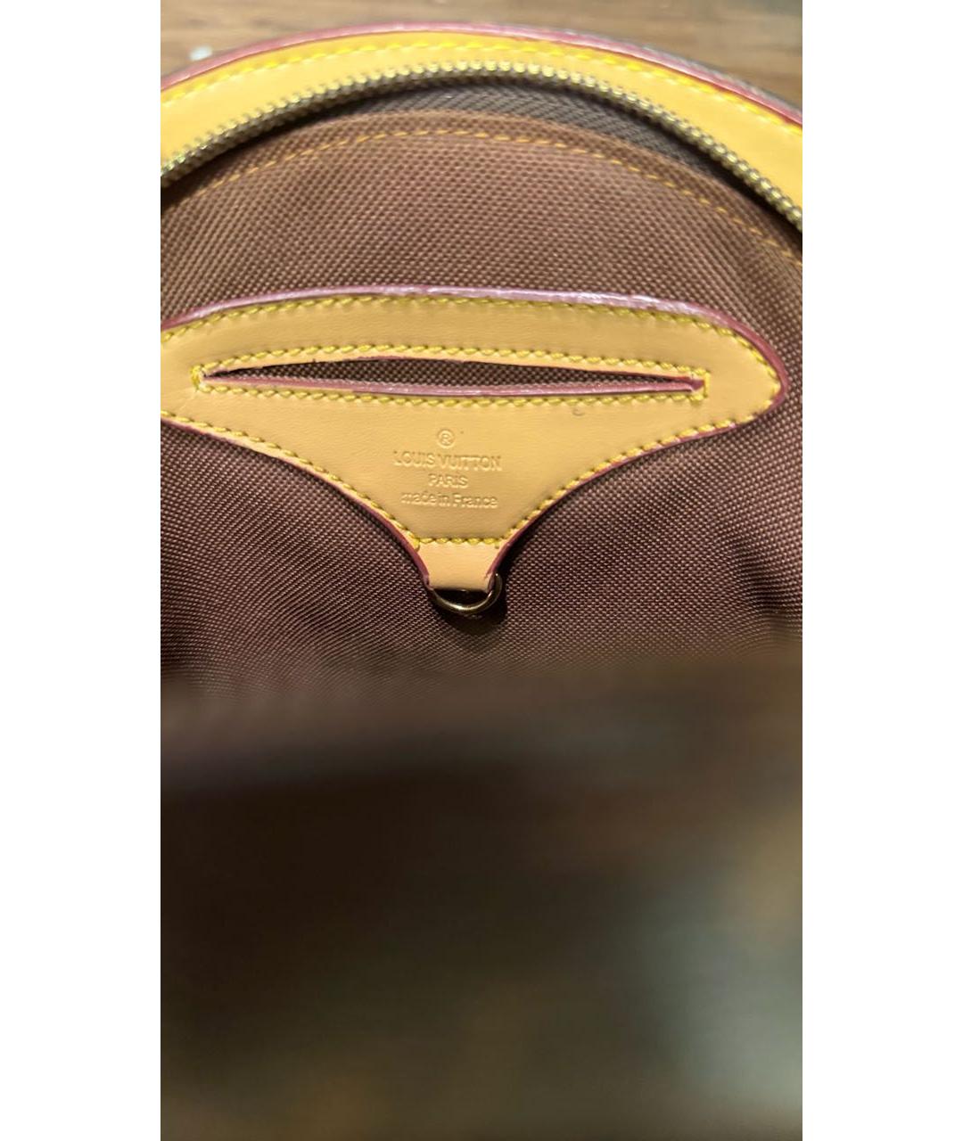 LOUIS VUITTON Коричневый кожаный рюкзак, фото 4