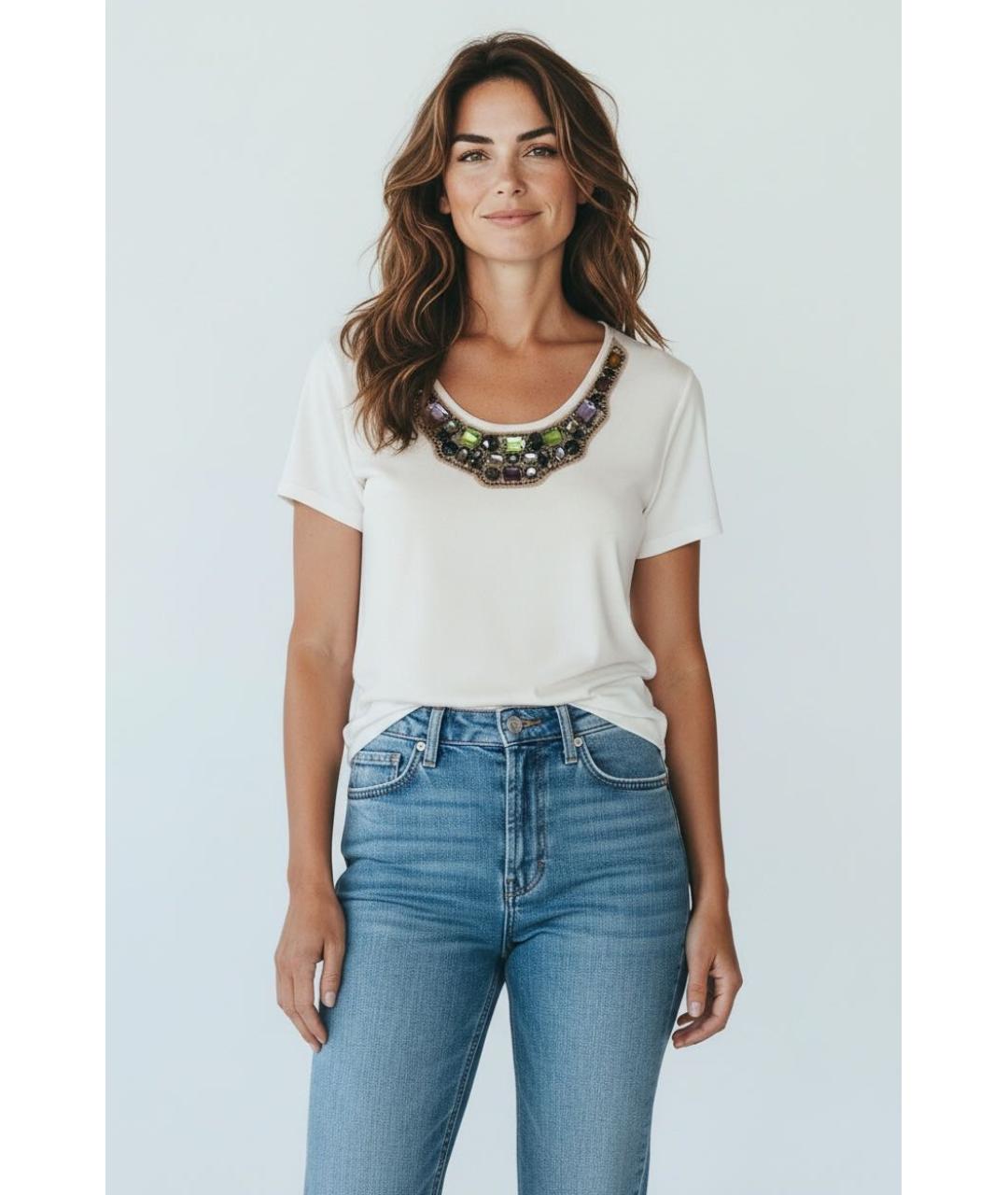 ESCADA Бежевый хлопковый джемпер / свитер, фото 7