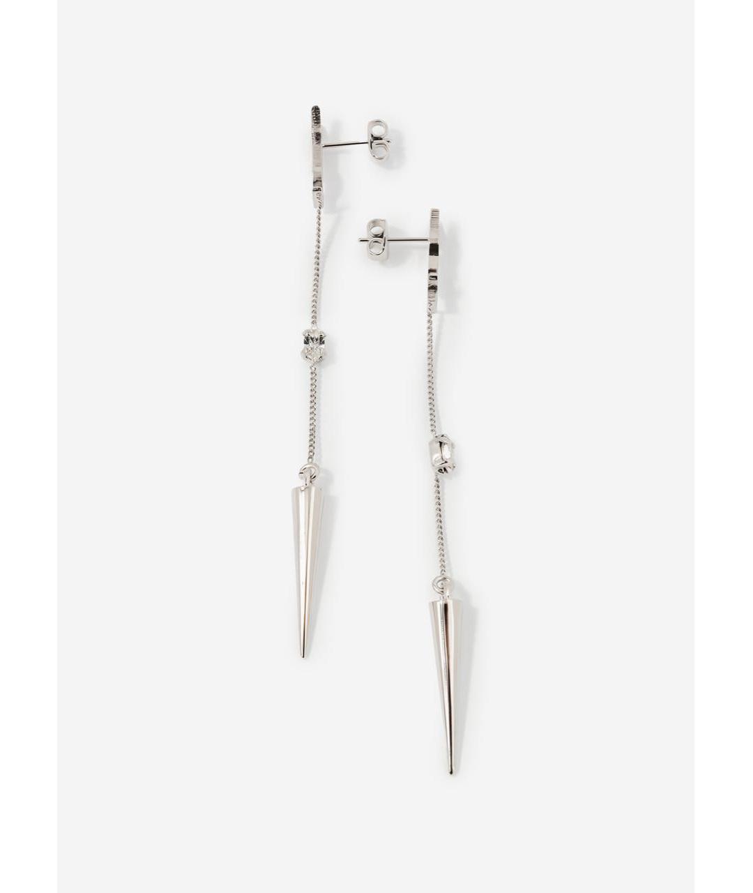 SAINT LAURENT Серебряные латунные серьги, фото 3