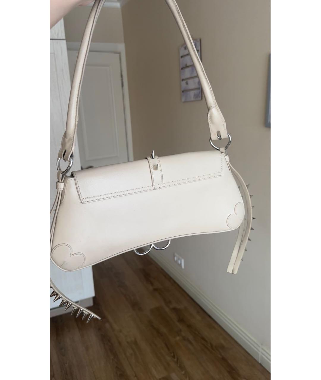 ABRA Бежевая кожаная сумка через плечо, фото 3