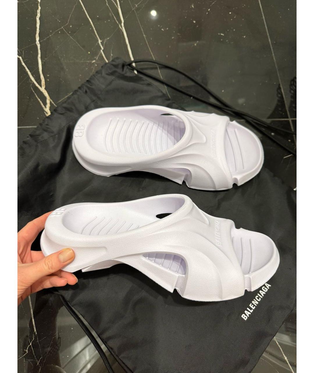 BALENCIAGA Резиновые шлепанцы, фото 4