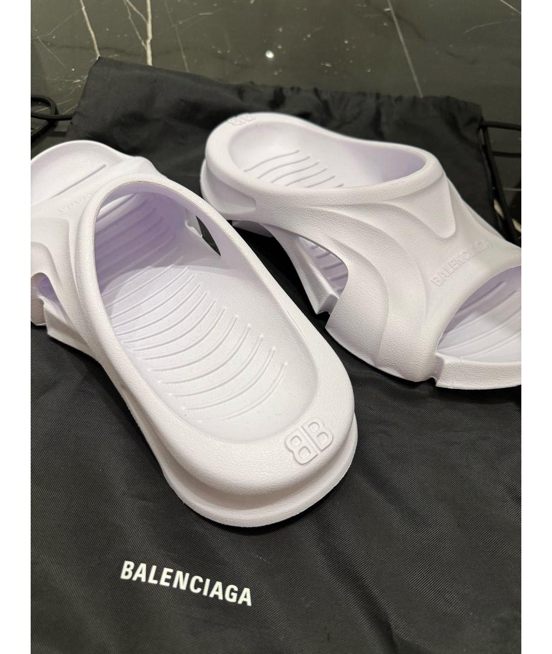 BALENCIAGA Резиновые шлепанцы, фото 8