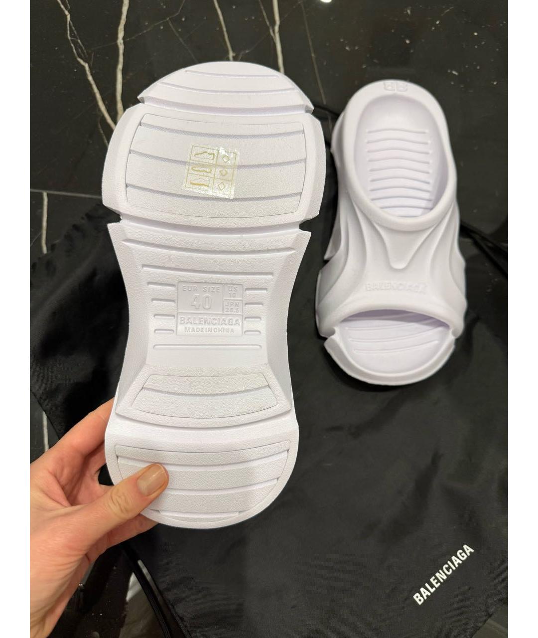 BALENCIAGA Резиновые шлепанцы, фото 7