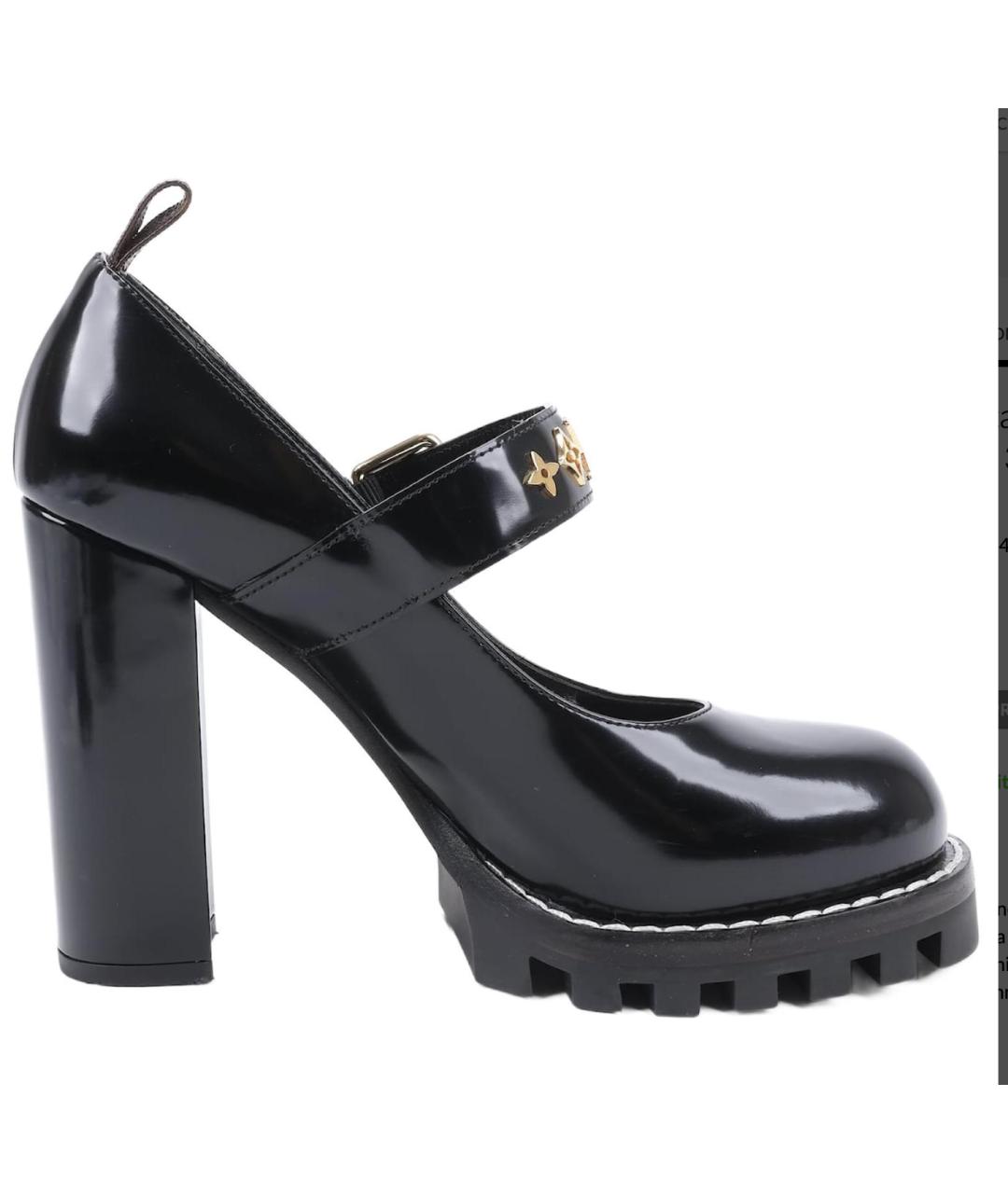 LOUIS VUITTON Черные кожаные туфли, фото 6