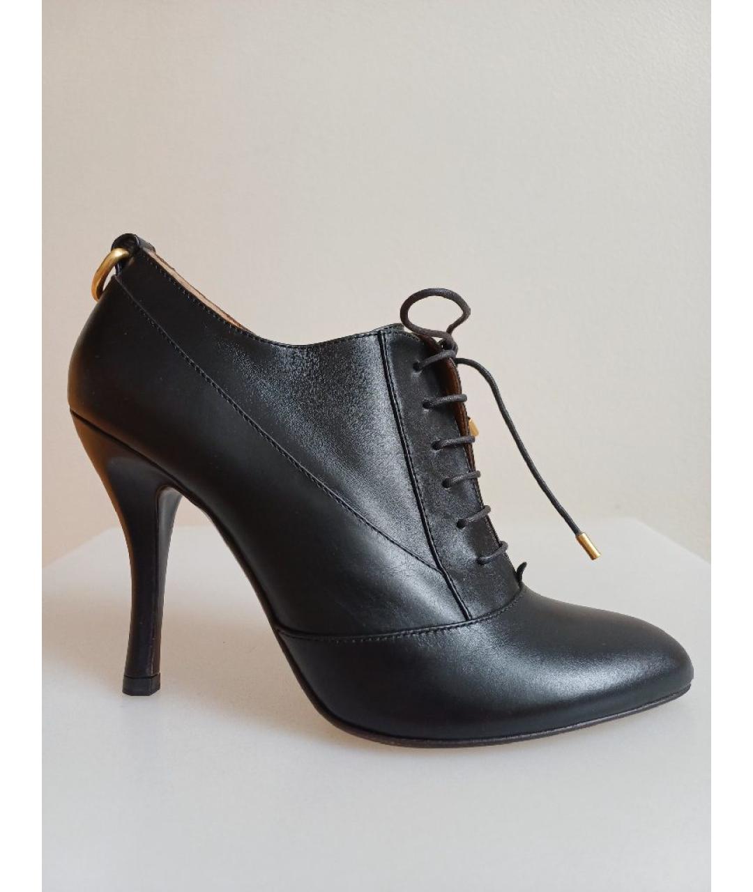 BALLY Черные кожаные ботильоны, фото 10