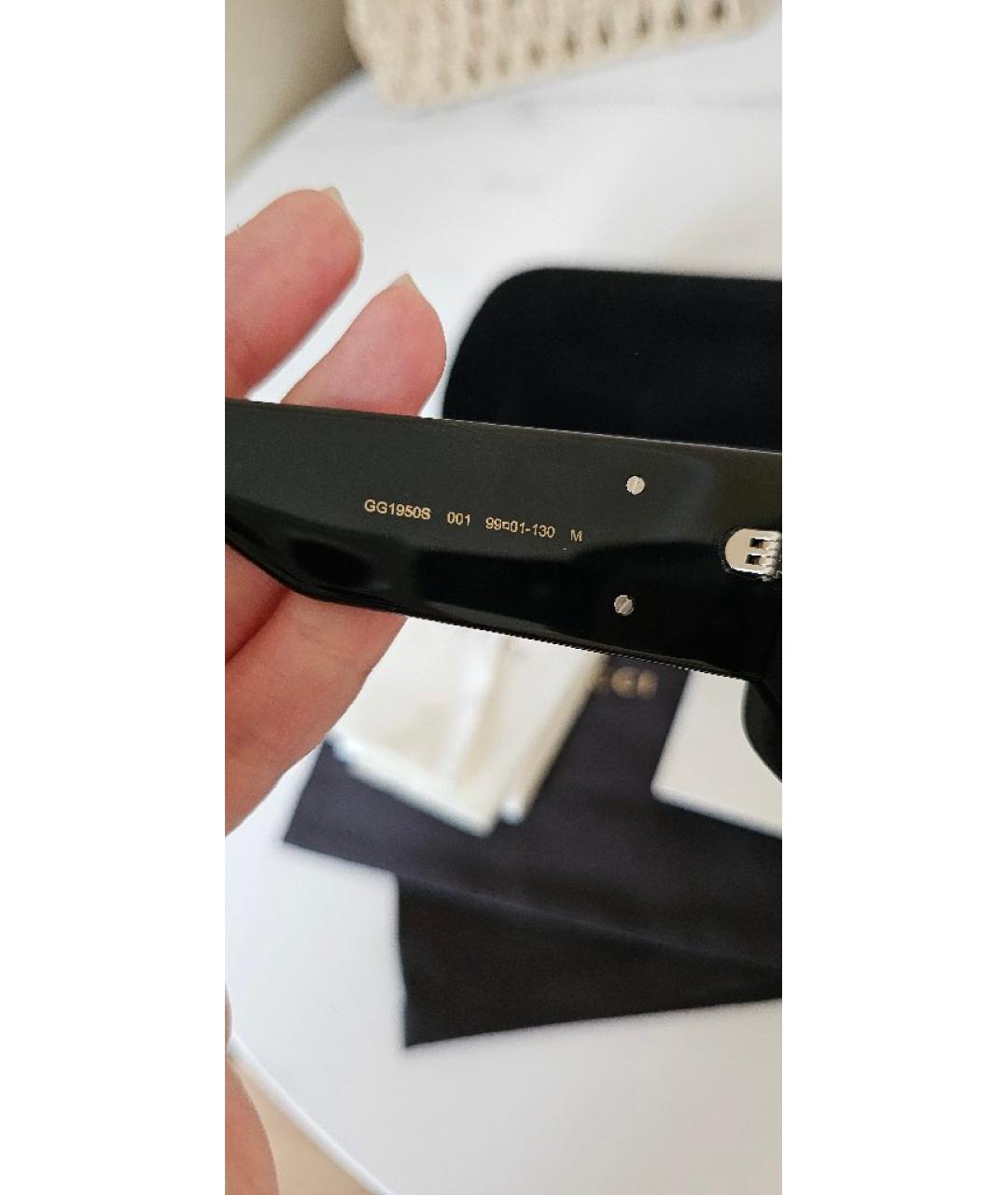 GUCCI Черные пластиковые солнцезащитные очки, фото 6