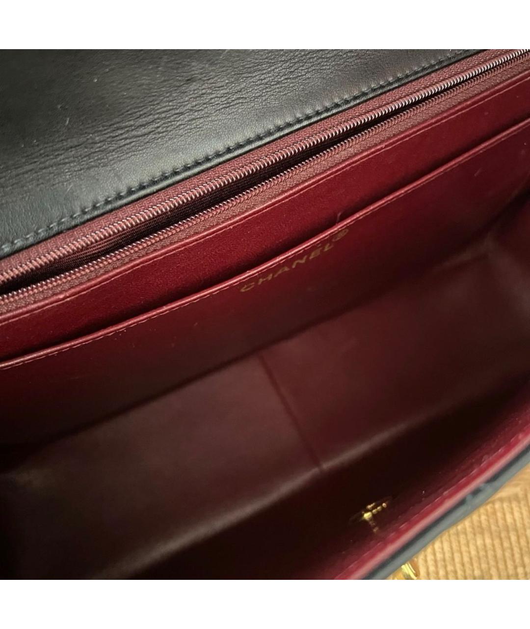 CHANEL Черная кожаная сумка через плечо, фото 8