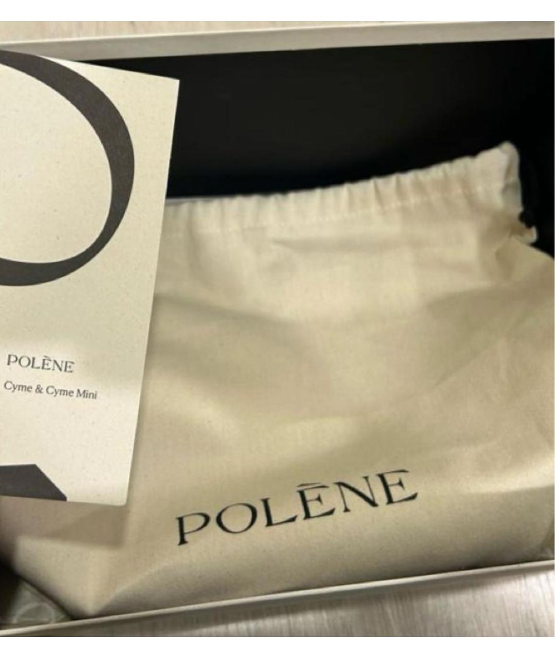 POLENE Коричневая кожаная сумка тоут, фото 5