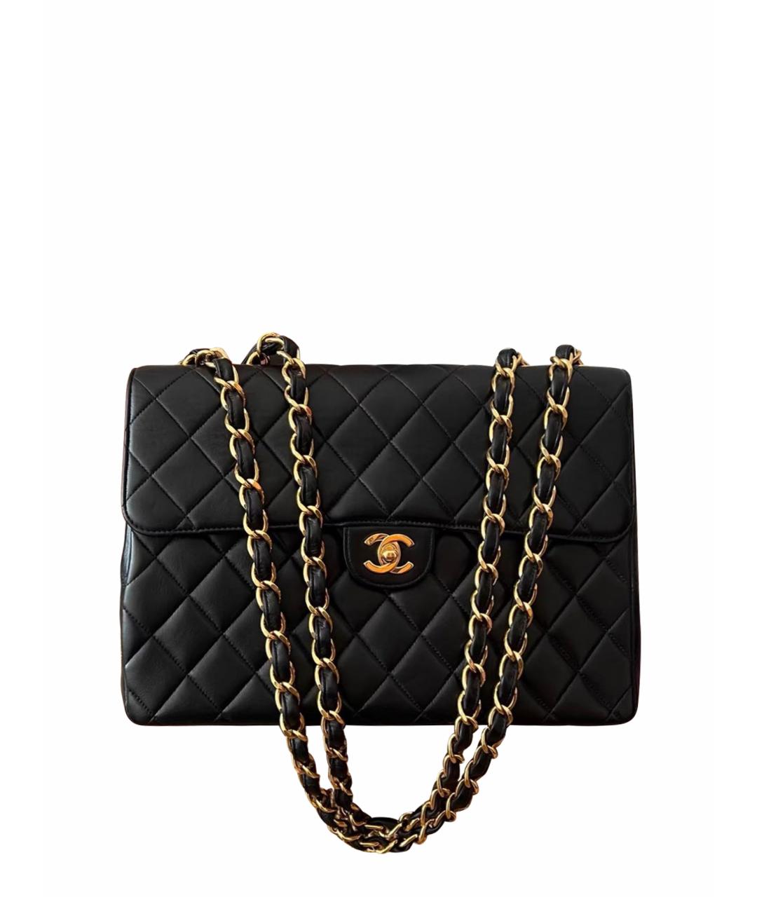 CHANEL Черная кожаная сумка тоут, фото 1