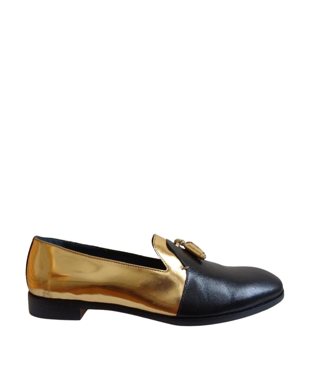 SERGIO ROSSI Черные кожаные лоферы, фото 1