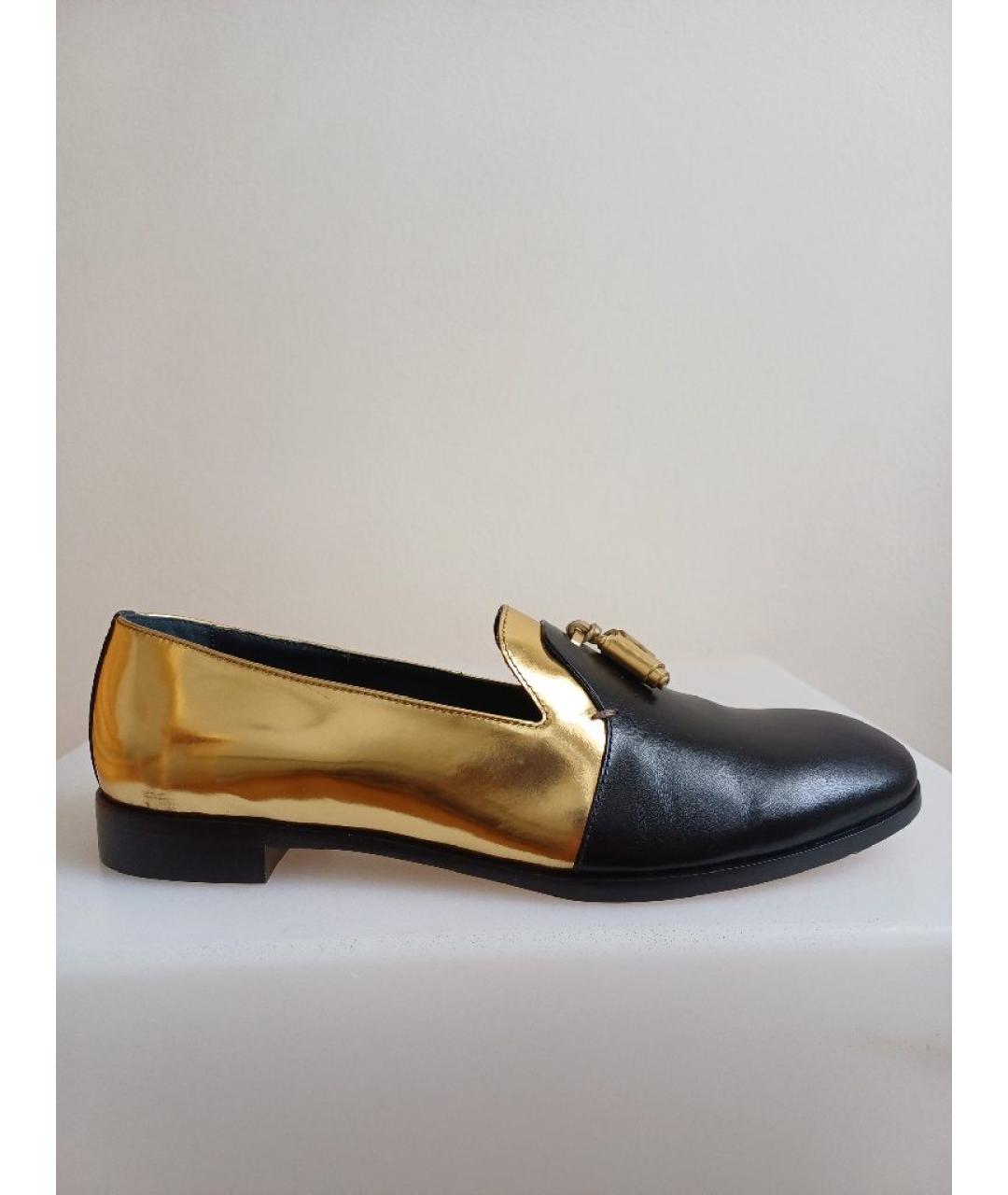 SERGIO ROSSI Черные кожаные лоферы, фото 9