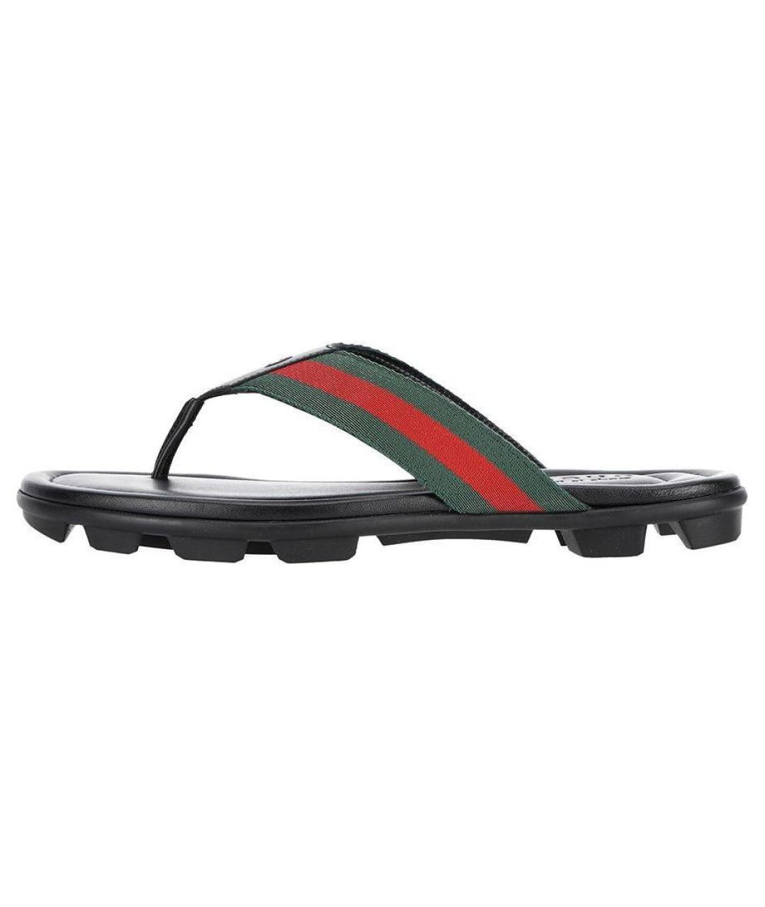 GUCCI Черные шлепанцы, фото 6