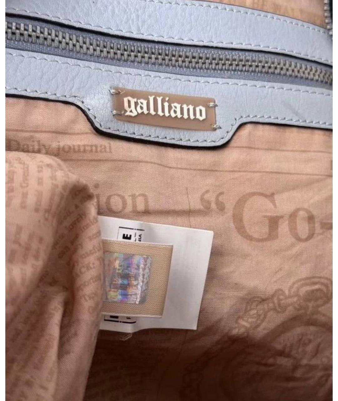 JOHN GALLIANO Мульти кожаная сумка с короткими ручками, фото 4