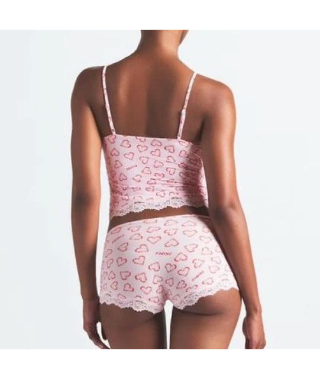 SKIMS Розовая полиамидовая пижама, фото 3