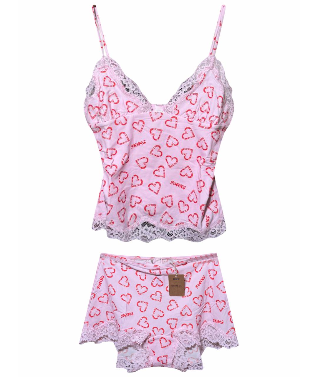 SKIMS Розовая полиамидовая пижама, фото 1