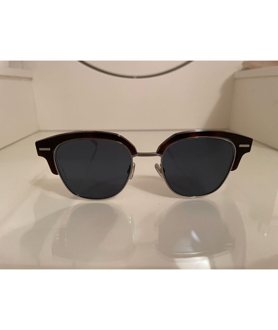 DIOR HOMME Черные металлические солнцезащитные очки, фото 5