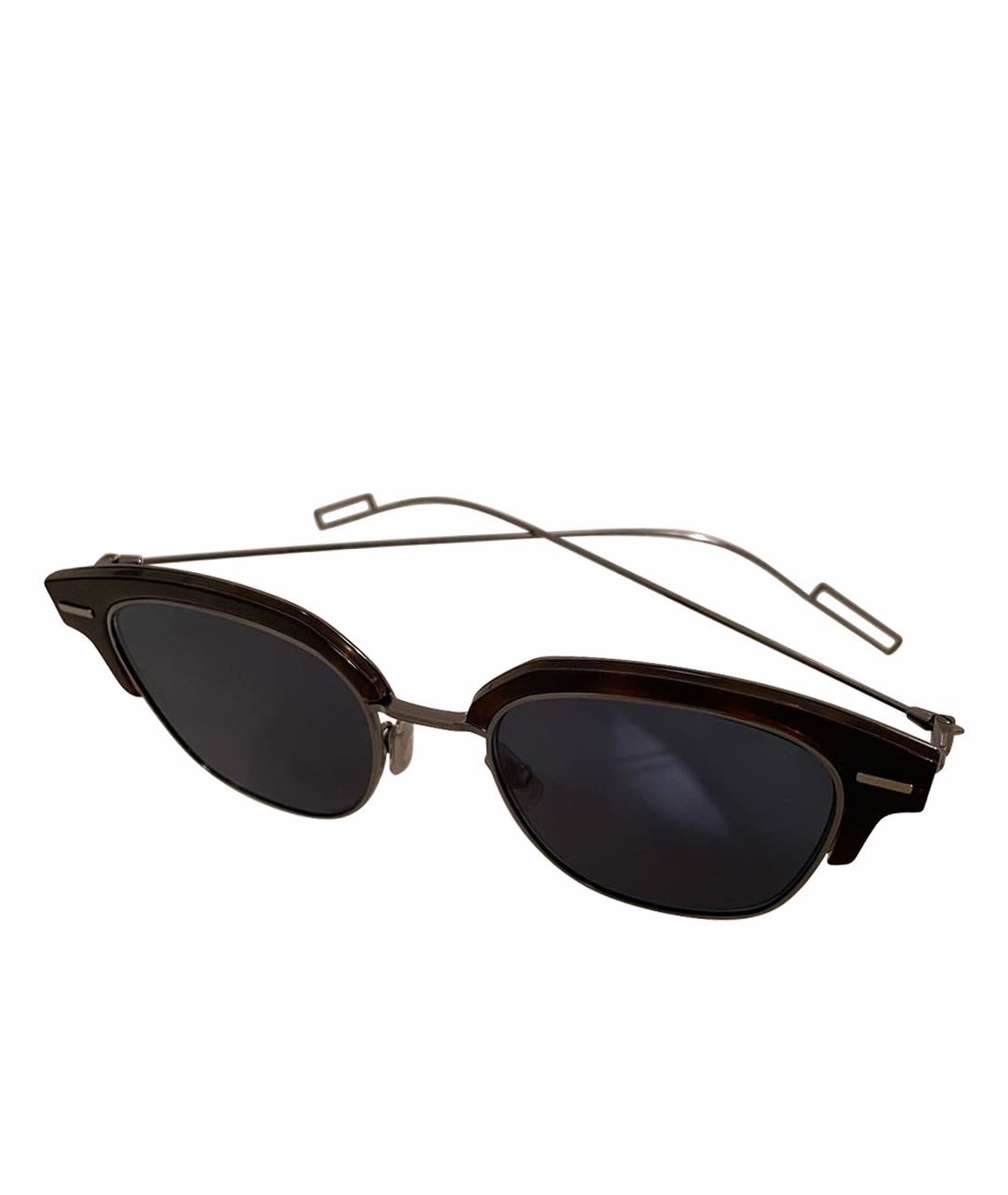 DIOR HOMME Черные металлические солнцезащитные очки, фото 1