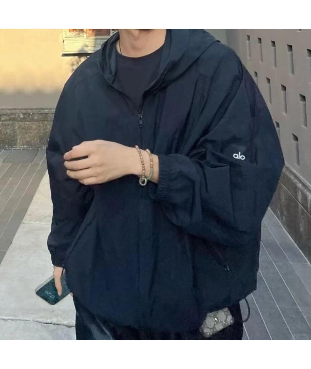 ALO YOGA Черная спортивная куртка, фото 8