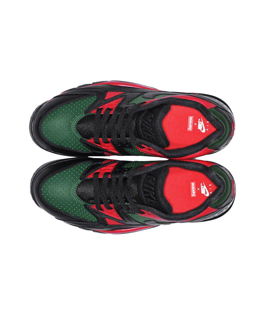 NIKE Черные кожаные низкие кроссовки / кеды, фото 2