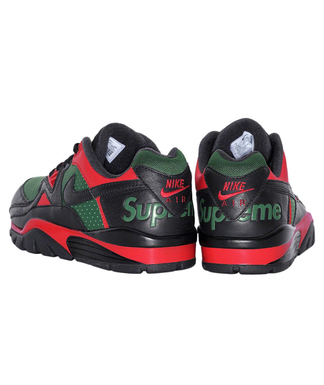 NIKE Черные кожаные низкие кроссовки / кеды, фото 3