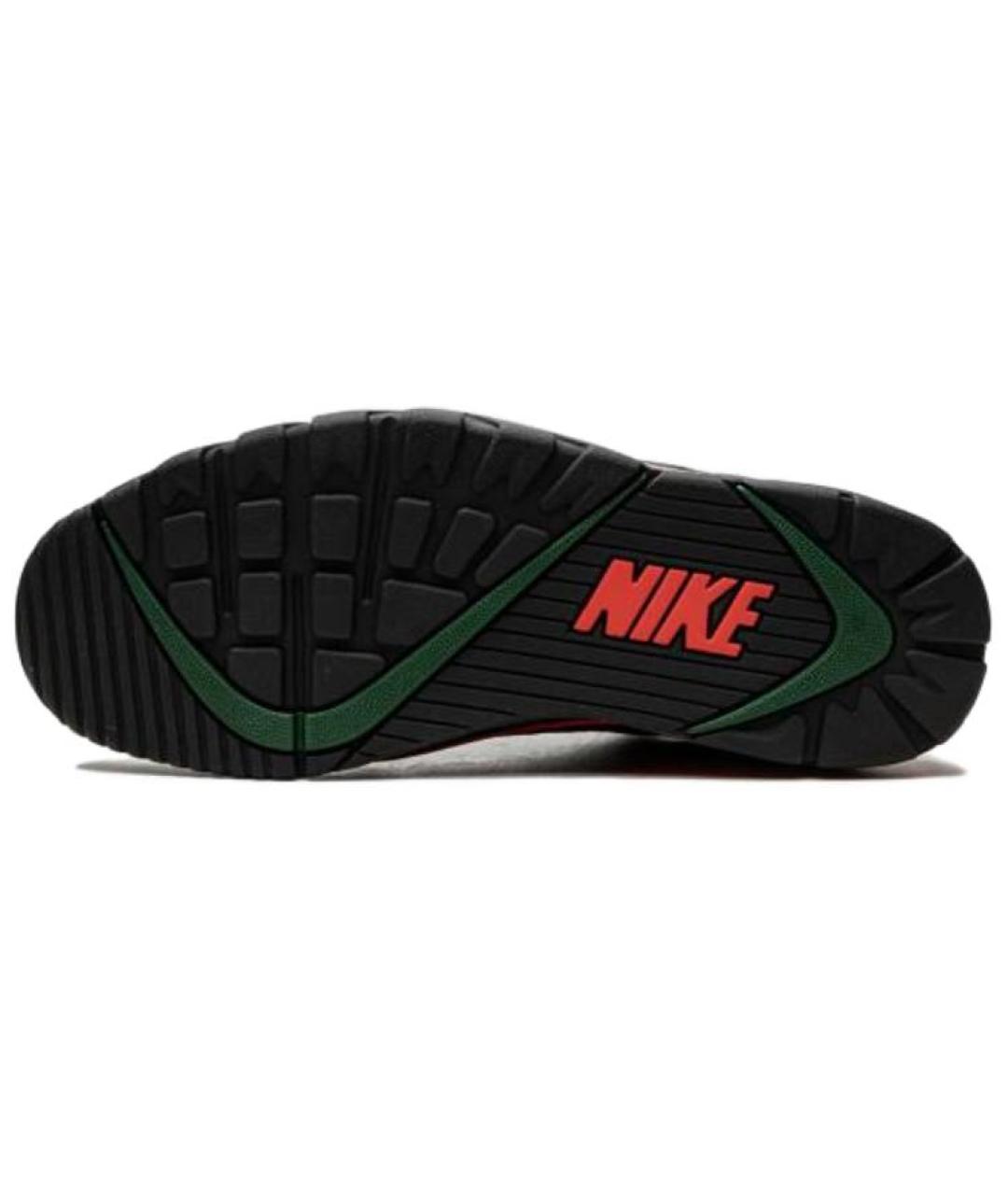 NIKE Черные кожаные низкие кроссовки / кеды, фото 5