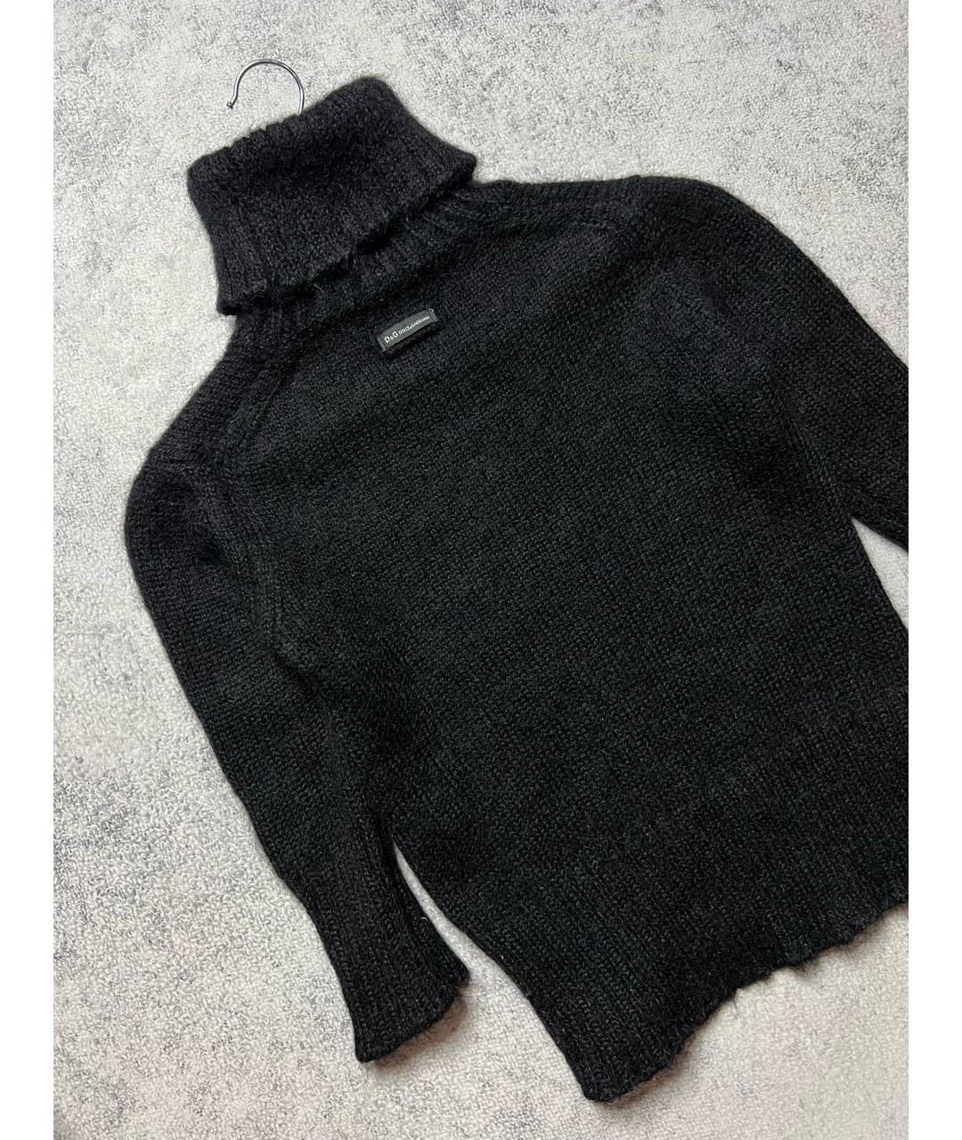 DOLCE&GABBANA Черный шерстяной джемпер / свитер, фото 5
