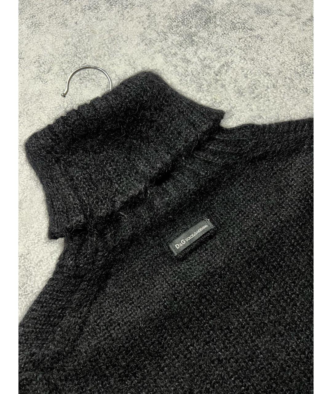 DOLCE&GABBANA Черный шерстяной джемпер / свитер, фото 6