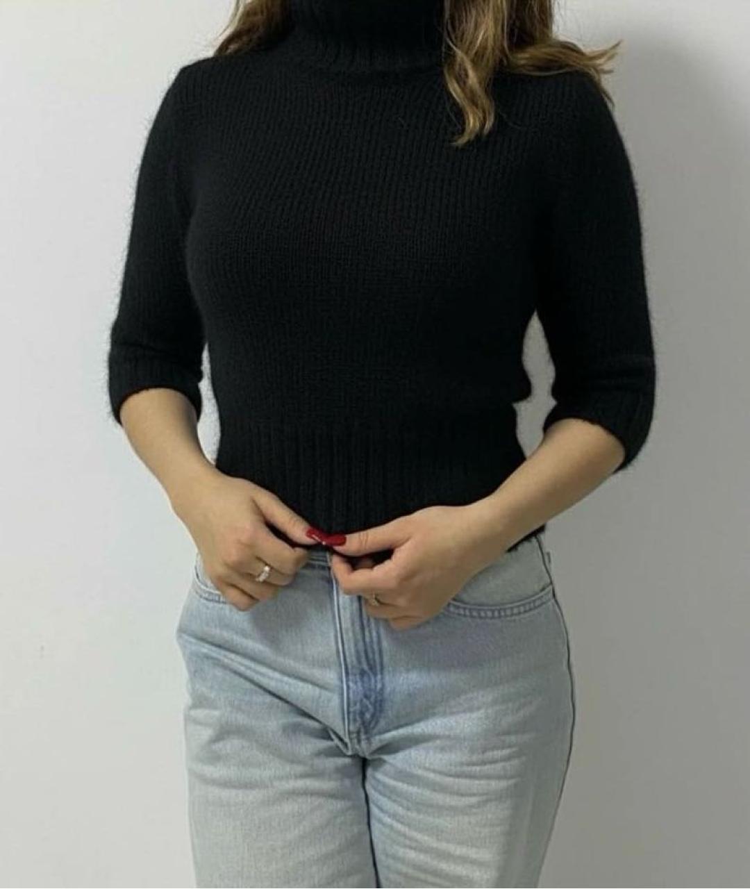 DOLCE&GABBANA Черный шерстяной джемпер / свитер, фото 2