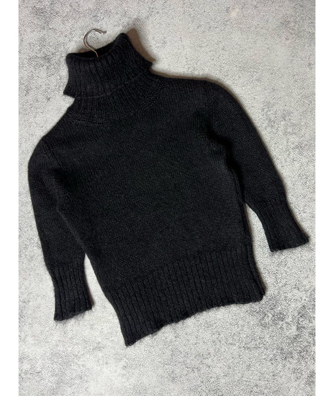 DOLCE&GABBANA Черный шерстяной джемпер / свитер, фото 9
