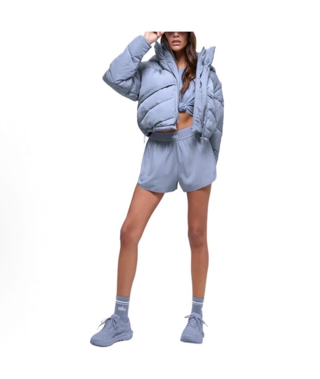 ALO YOGA Голубой пуховик, фото 2