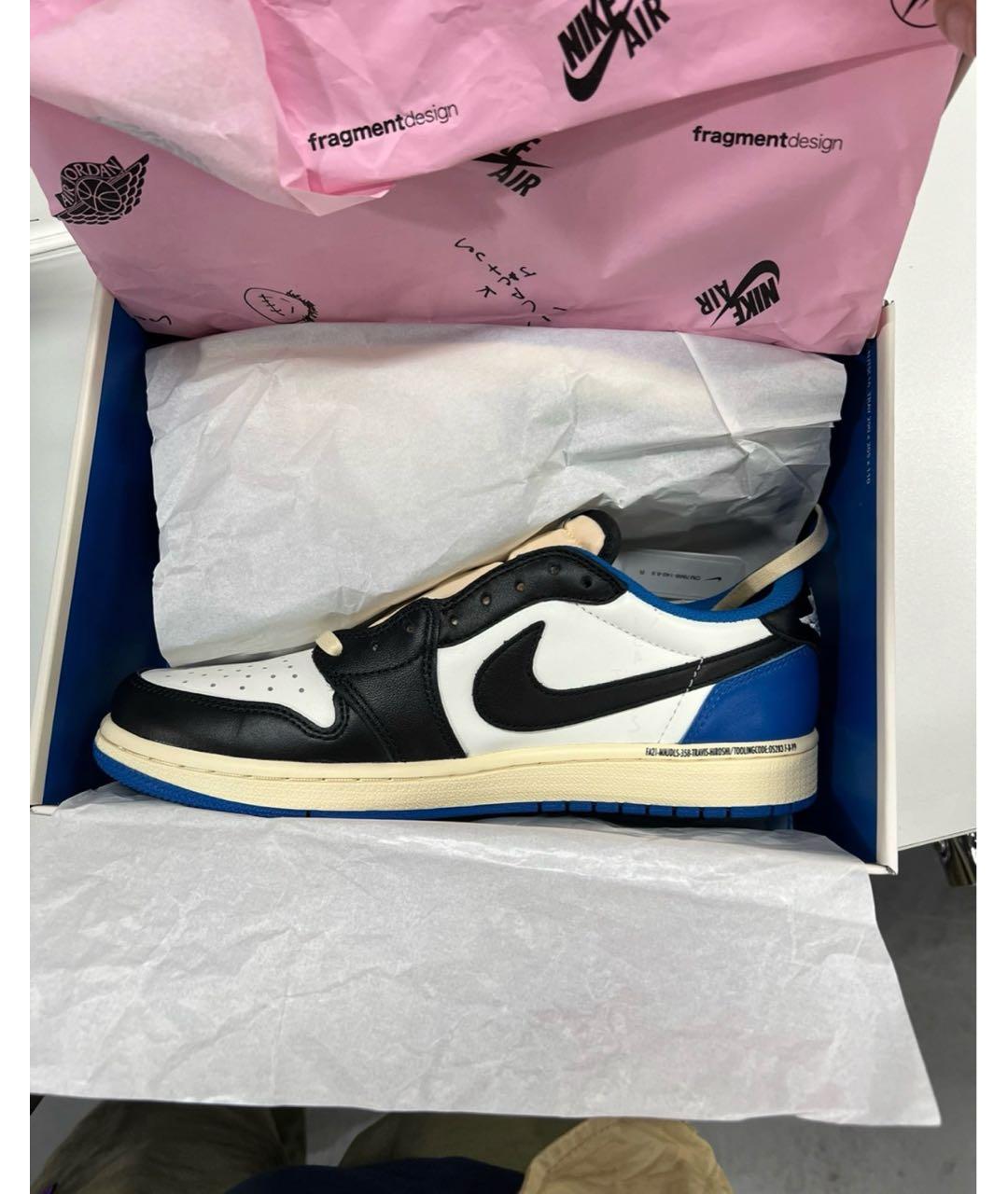 CACTUS JACK BY TRAVIS SCOTT Синие замшевые низкие кроссовки / кеды, фото 5