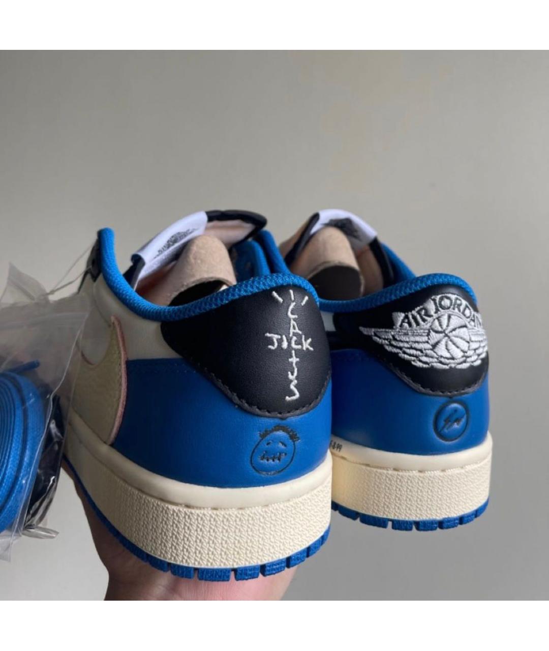 CACTUS JACK BY TRAVIS SCOTT Синие замшевые низкие кроссовки / кеды, фото 4