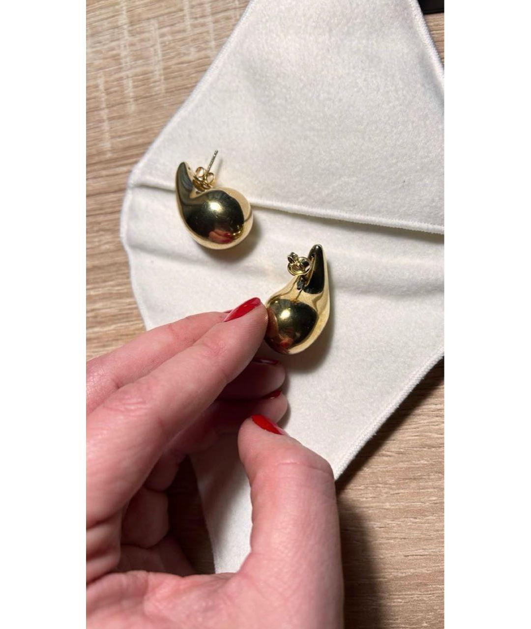 BOTTEGA VENETA Золотые серебряные серьги, фото 4